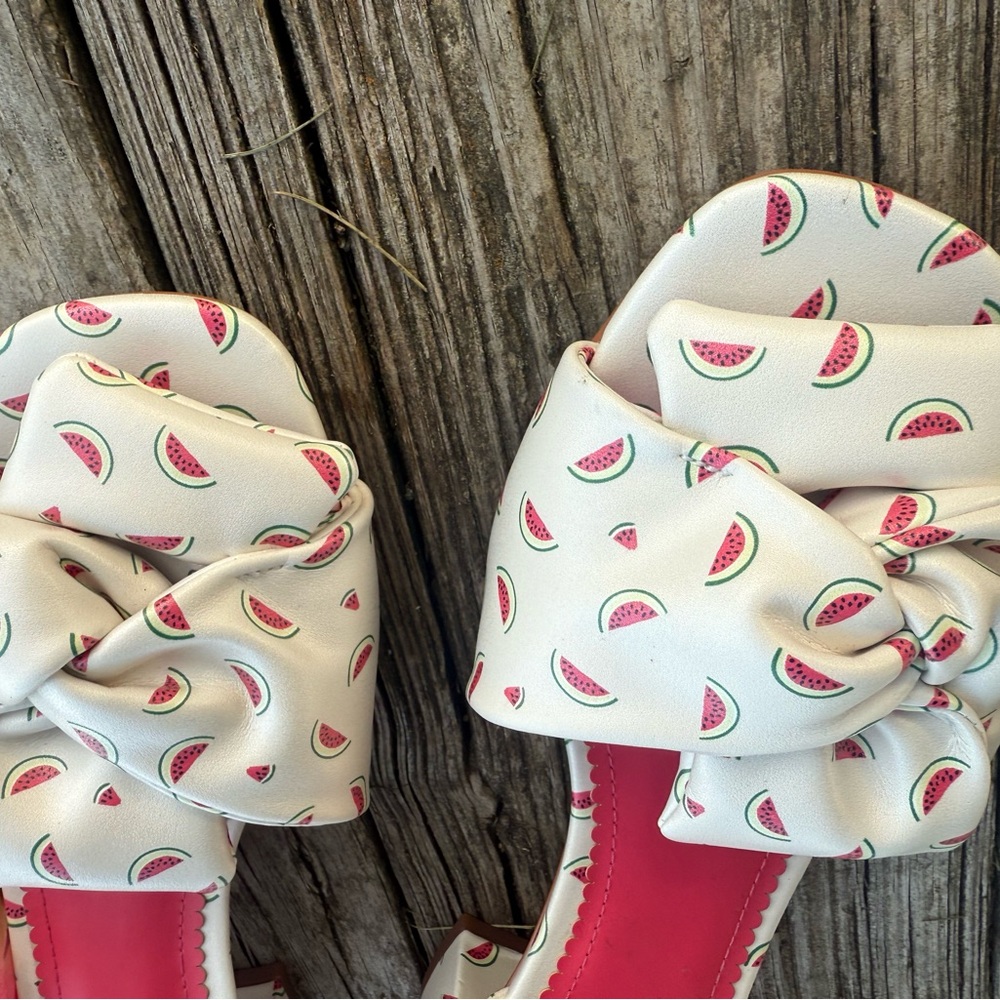 Kate Spade Camille Watermelon Party Sandals  NEW!! Super Rare Fun Shoes Size 8 - Picture 10 of 13